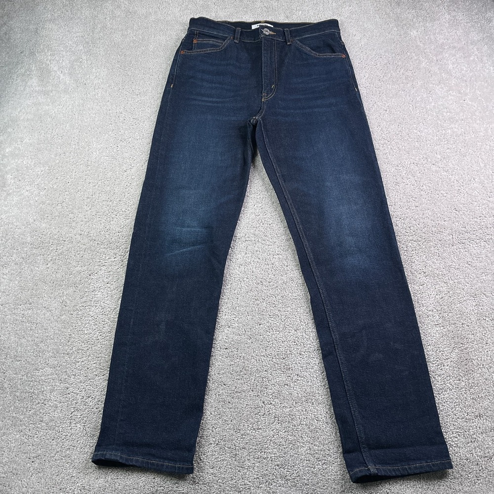Re/Done Re Done Jeans Womens 28 Blue 70s Straight High Rise Dark‎ Stretch Denim